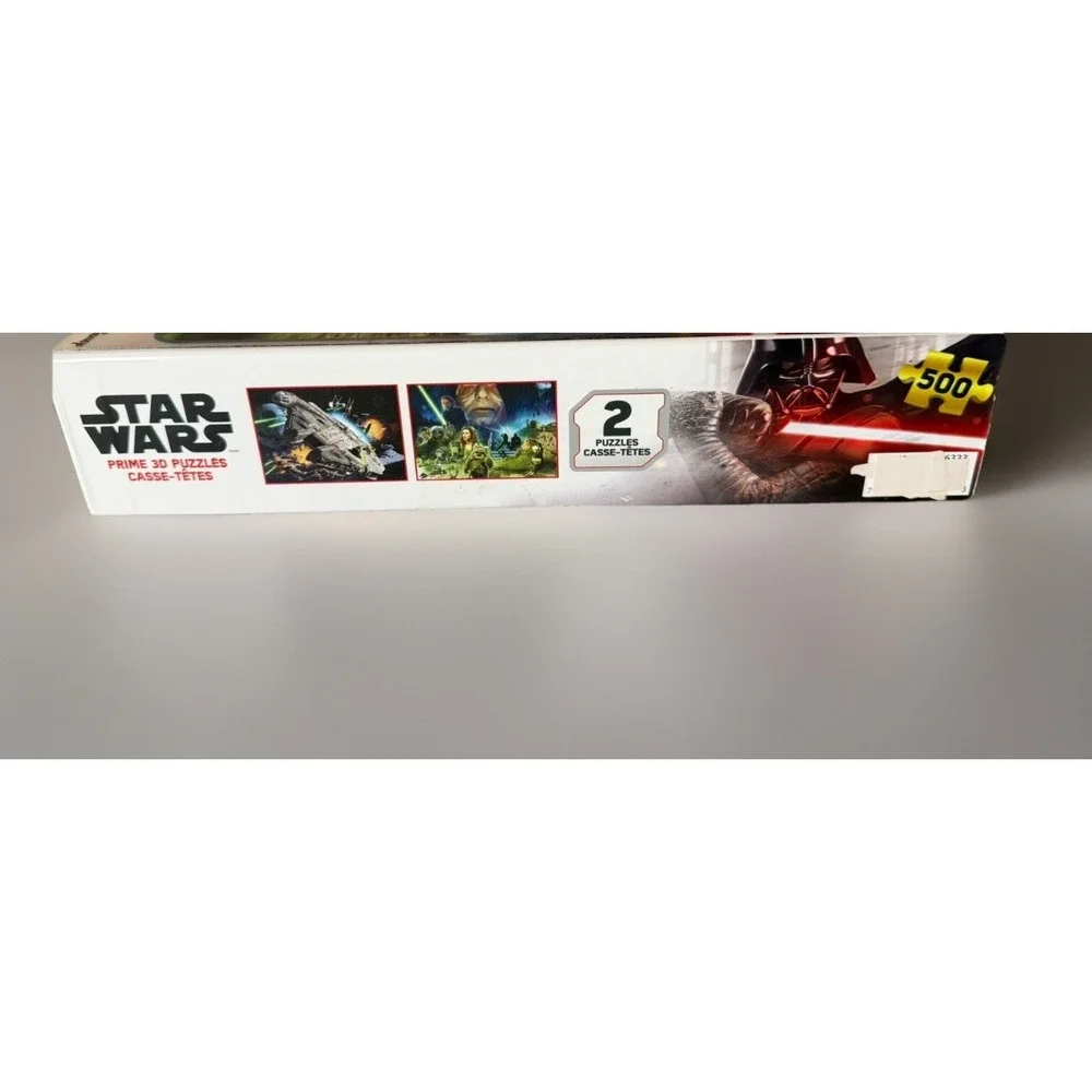 Star Wars 1000 Piece Puzzle (Pack of 2 x 500) Prime 3D Lenticular Disney NIB NEW